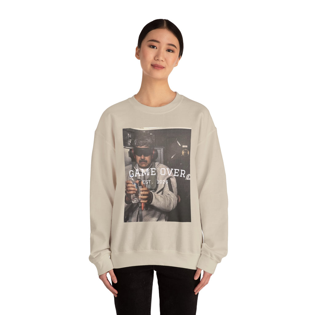 Game Over – Est. 2026 Sweatshirt | Venezuelan Freedom & Justice Statement Apparel