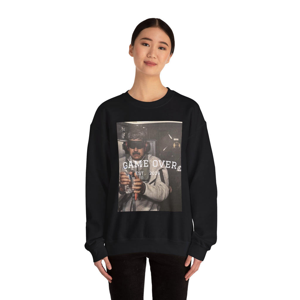 Game Over – Est. 2026 Sweatshirt | Venezuelan Freedom & Justice Statement Apparel