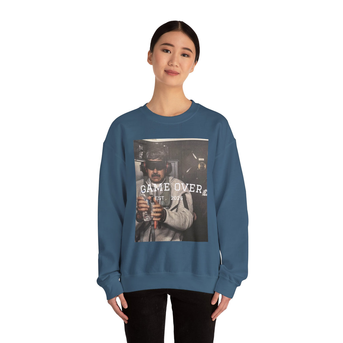 Game Over – Est. 2026 Sweatshirt | Venezuelan Freedom & Justice Statement Apparel