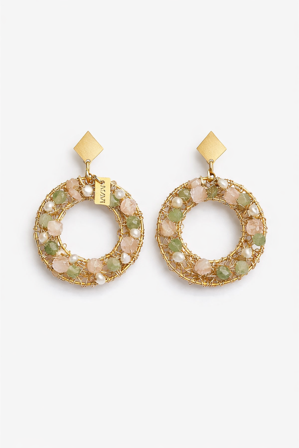 Sage and Blush earrings