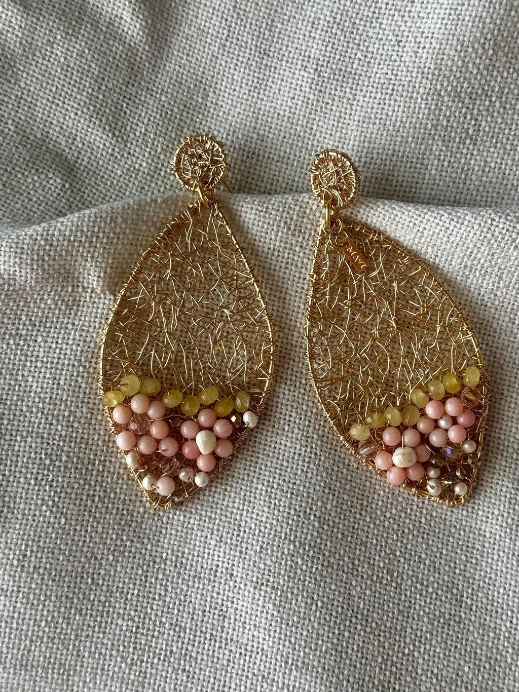 Soft heart earrings