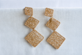 Sierra Earrings – Triple Gold Wire Diamond Drop