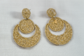 LunarAura Earrings – Double Crescent Gold Wire