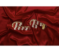 CandyCane Studs – Festive Red & White Beaded Holiday Earrings
