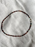 Multicolor Gemstone Beaded Necklace – Minimalist Everyday Layering Piece
