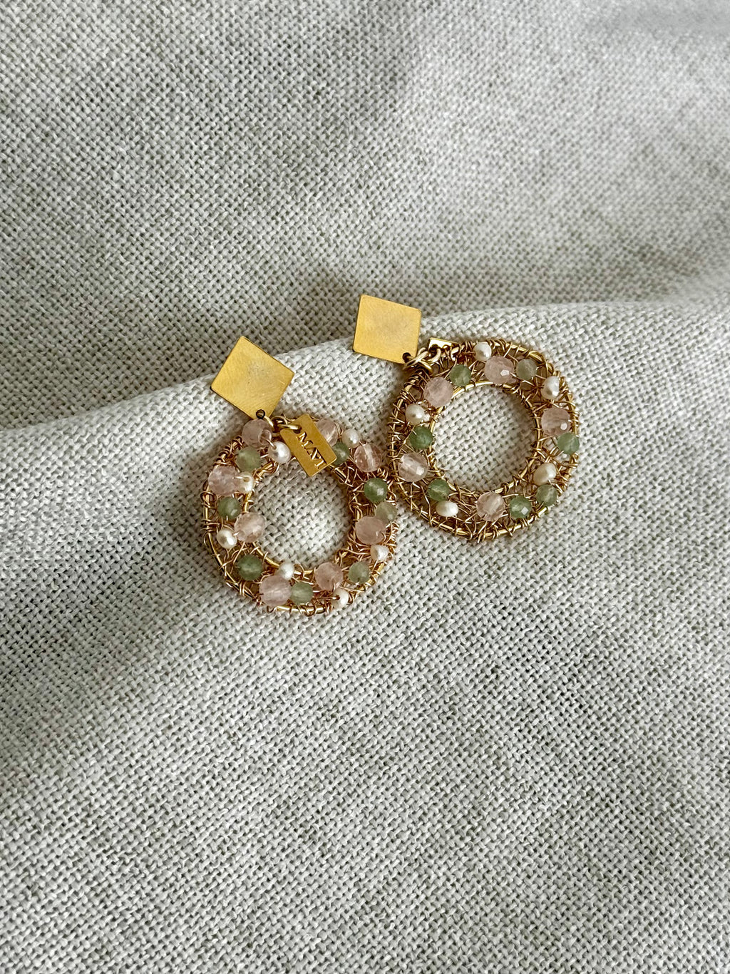 Sage and Blush earrings