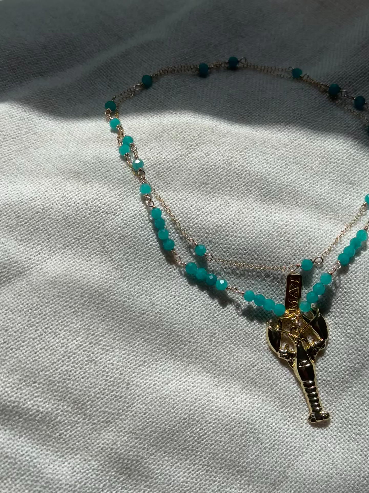 Lobster Riviera Necklace – Turquoise Gemstone Statement Piece